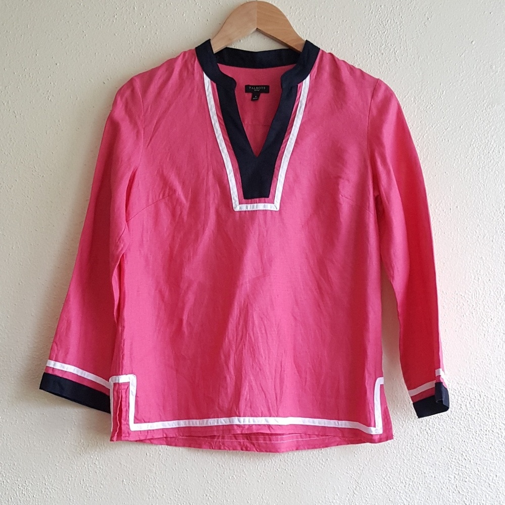 3 for $18 Talbot 100% linen career top